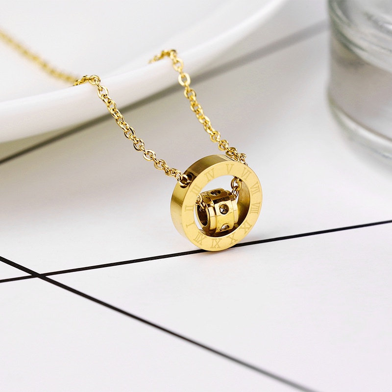 [853] Kalung titanium anti karat korean style model terbaru - ercassia