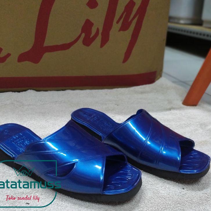 ♛ sandal Lily 1500 - BELI 3 HARGA BEDA - ORIGINAL - sandal jadul - grosir - sandal wanita dan pria Ω