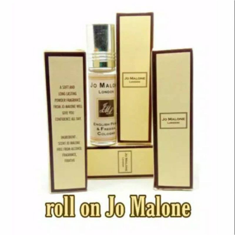 PARFUM JO MALONE PEAR FRESSIA ROLL ON 6 ML ORIGINAL BPOM NON ALKHOHOL