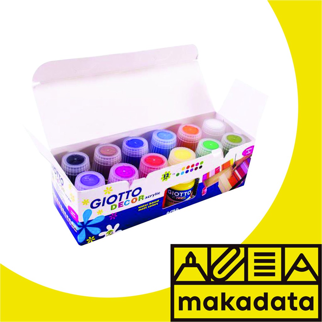 

CAT AKRILIK / CAT ACRYLIC GIOTTO 12 WARNA 530600 MURAH