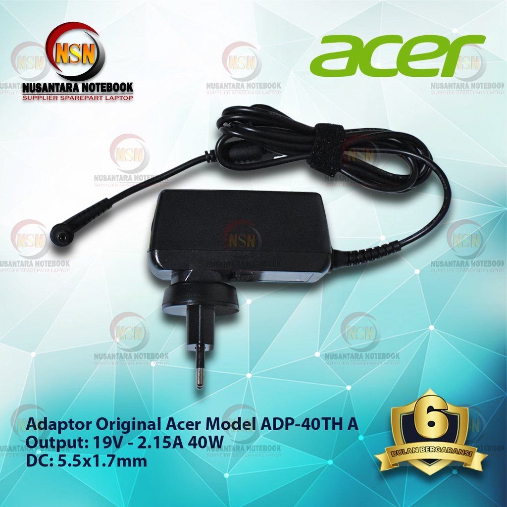 Adaptor Charger Original Acer 19v - 2.15a For Laptop Aspire One