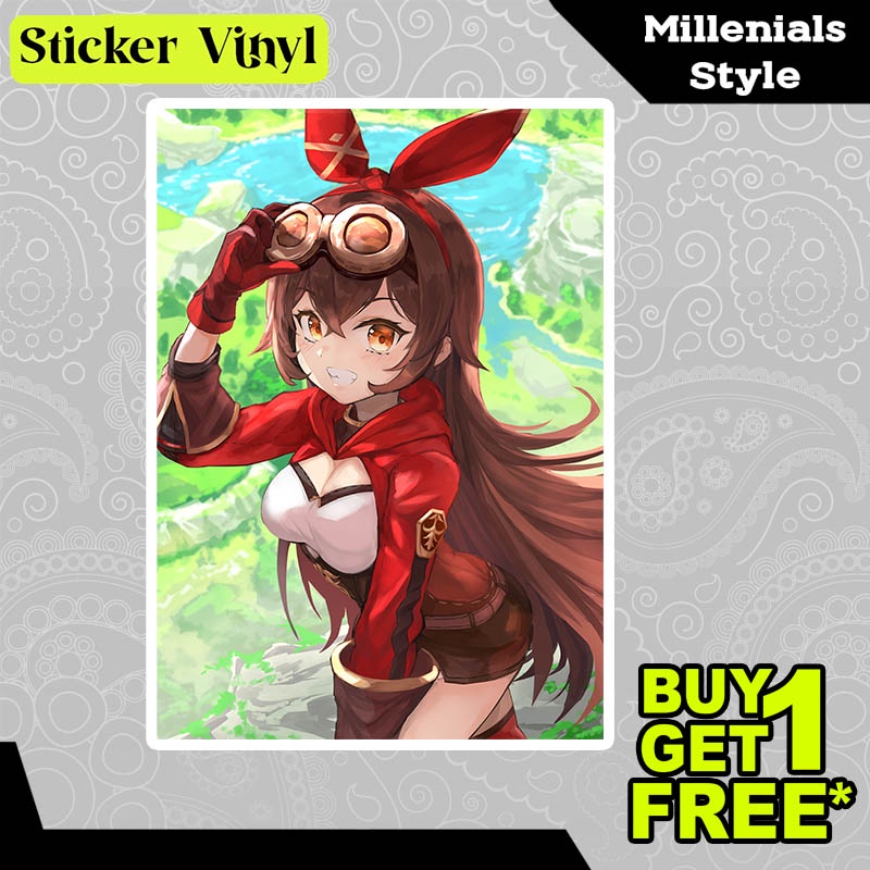 

Stiker Sticker Amber Karakter Cantik dan Lucu Genshin Impact Game Mobile ARPG Aesthetic Bahan Vinyl Satuan Anti Air