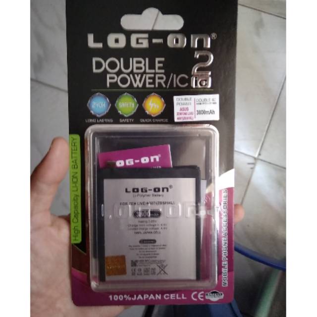 Baterai Log-on asus Zenfone live A007(Zb501KL)