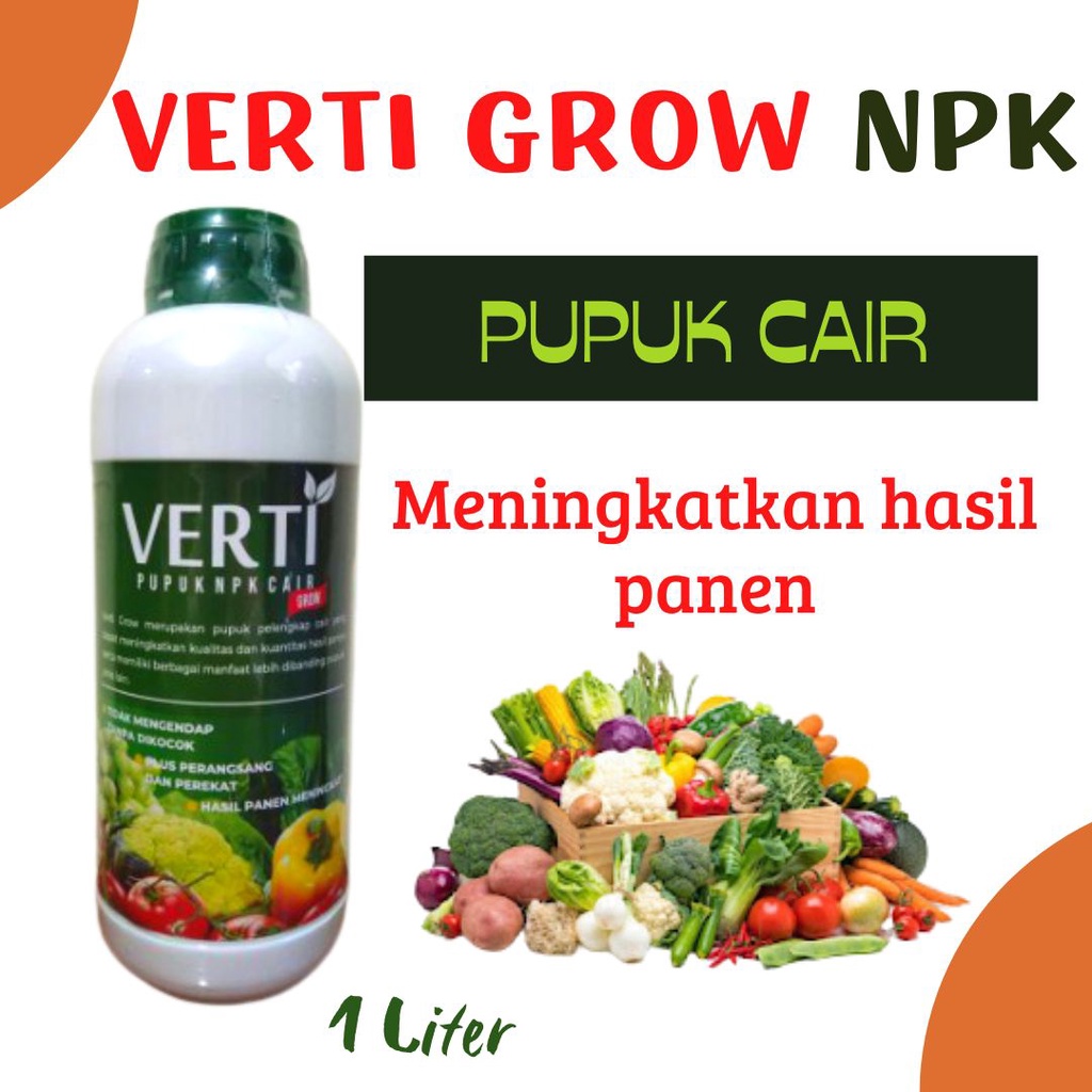 Pupuk Wortel Pe,besar Umbi, Pupuk Verti NPK Cair Meningkatkan Hasil Panen