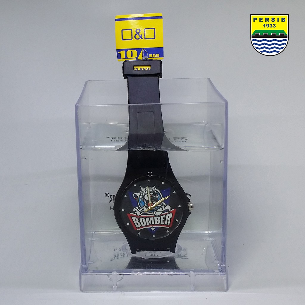 JAM TANGAN PERSIB BOMBER ANTI AIR (+BOX JAM BB &amp; +BATREI CADANGAN)