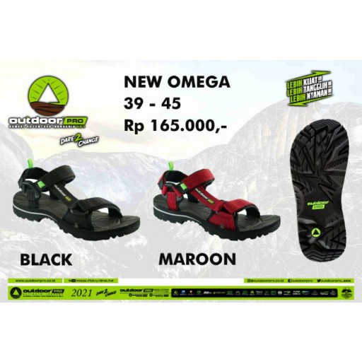 Sandal Gunung NEW OMEGA - OUTDOOR PRO - 100% ORI