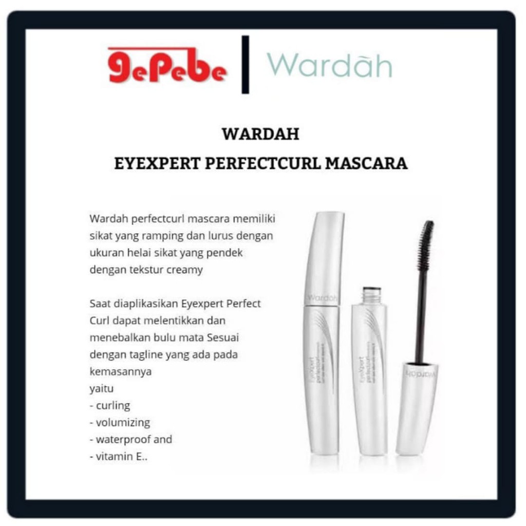 Wardah Eyexpert Perfectcurl Mascara 7gr