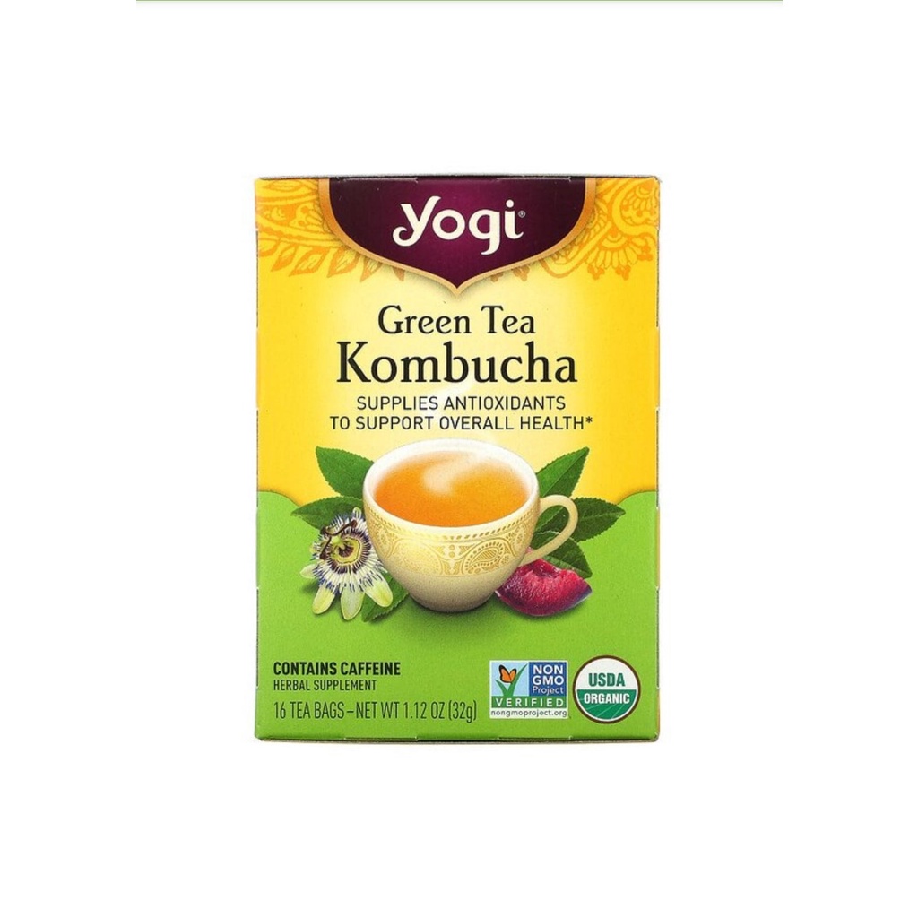 

Yogi Tea, Green Tea Kombucha, 16 Tea Bags, 1.12 oz (32 g)