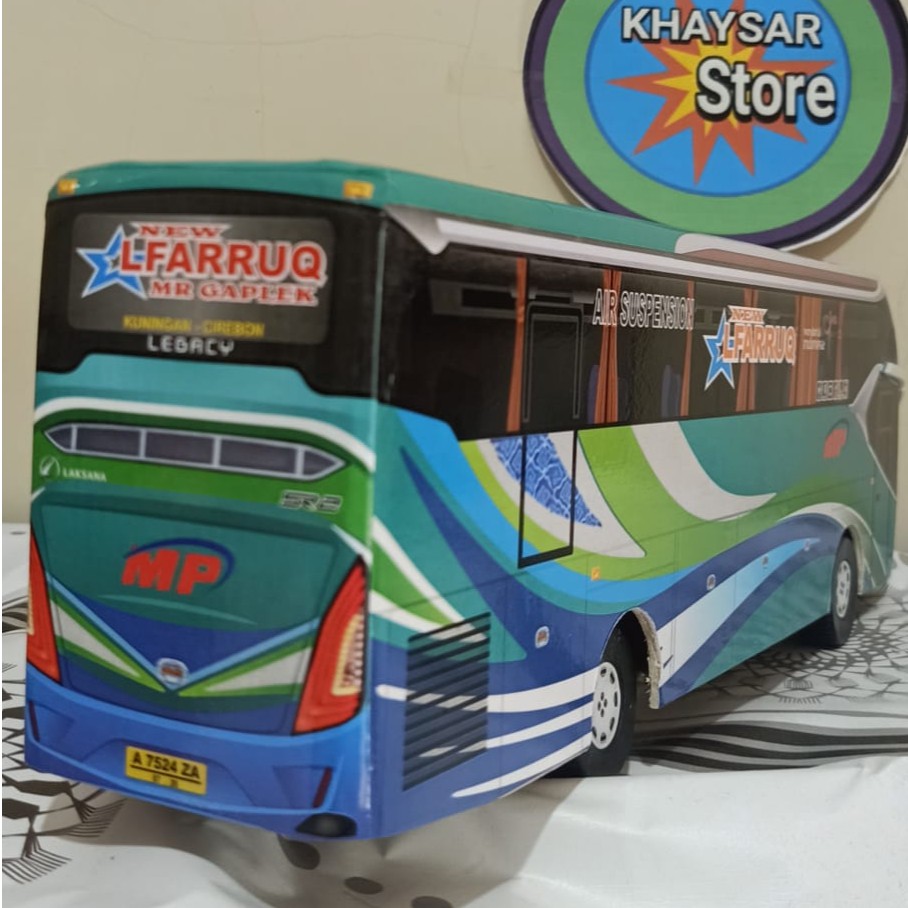 miniatur bus bis / mainan bus bis SR 2 ALFARUQ