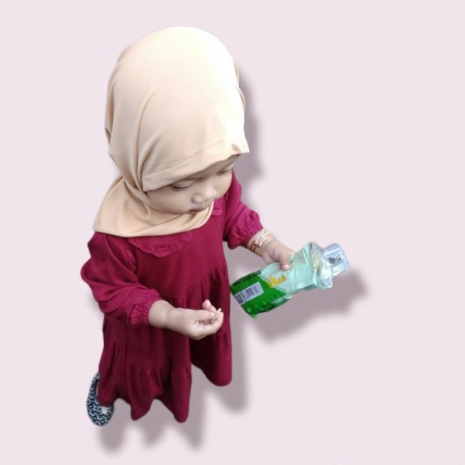 GAMIS ANAK 2 TAHUN/GAMIS ANAK PEREMPUAN/GAMIS LEBARAN/DRESS ANAK RAYON TWILL/GAMIS ANAK PEREMPUAN/TU