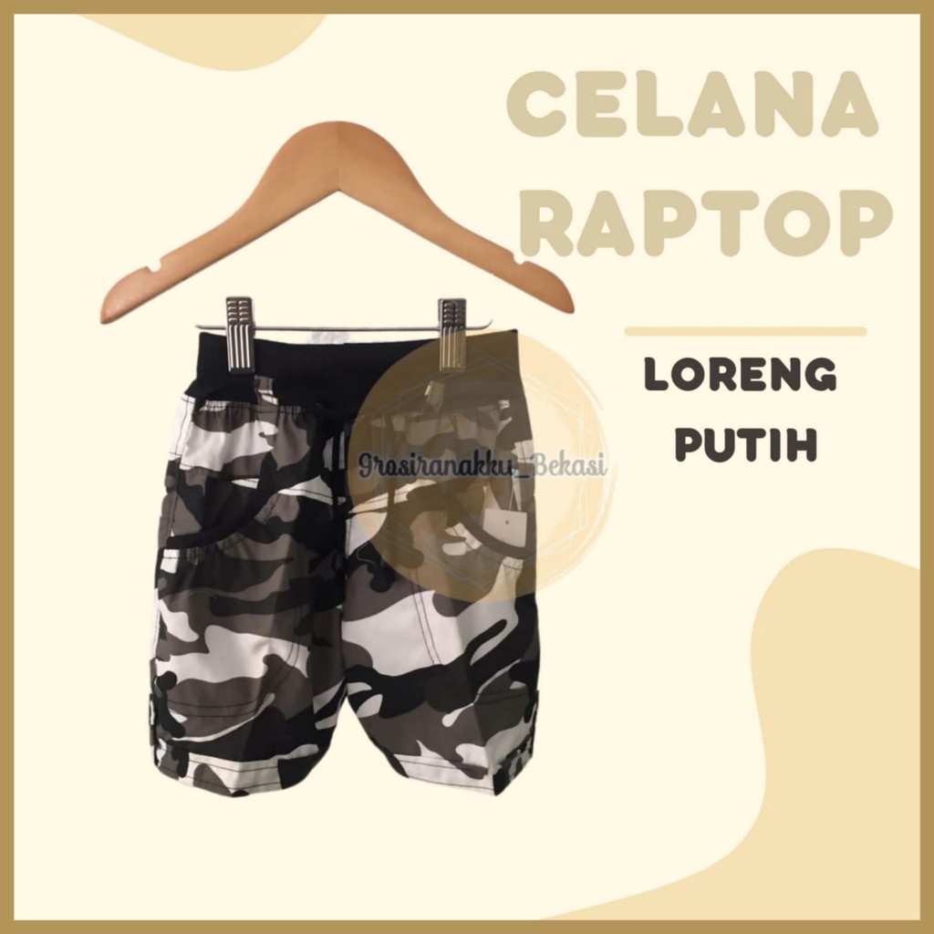 Celana Anak Murah Kekinian Loreng Putih Size 1-3Tahun