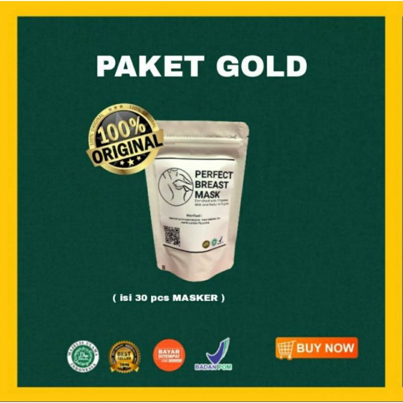 ~PERFECT BREAST MASK (PAKET GOLD~isi 20 capsul)