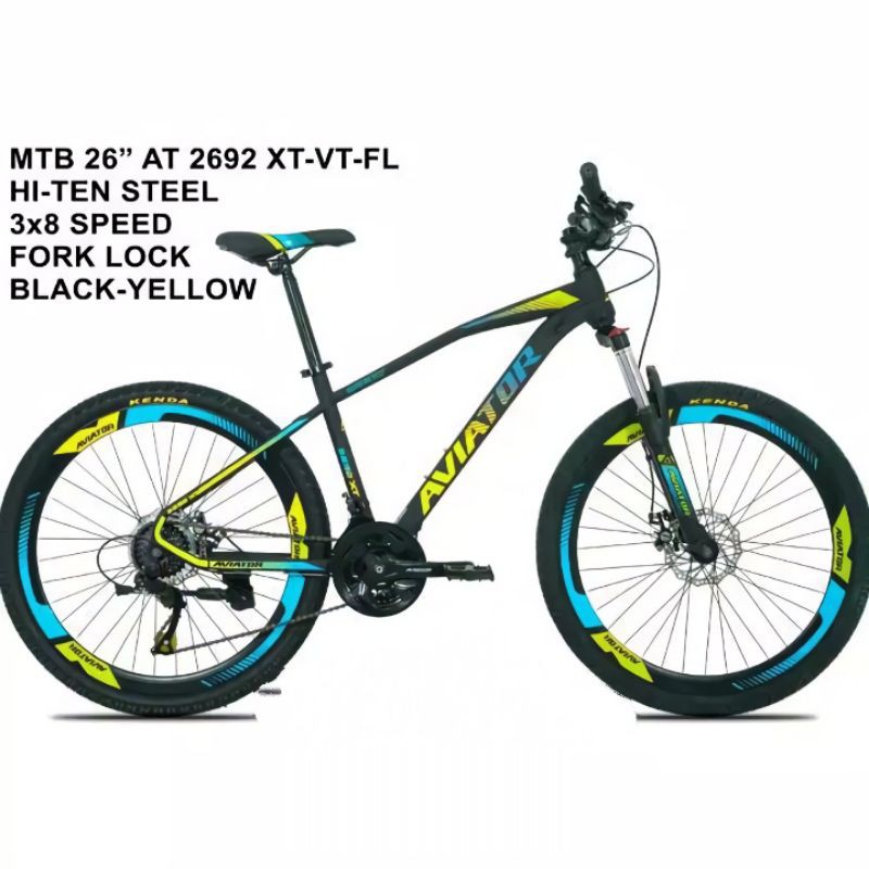 Sepeda Gunung MTB 26" Aviator AT- 2692 XT VT