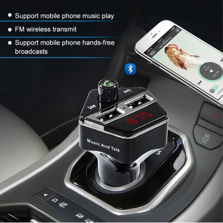 ST06 Bluetooth 3.0 FM Transmitter Radio Stereo Adapter Charger MP3 Player Car Kit Hands Free Call