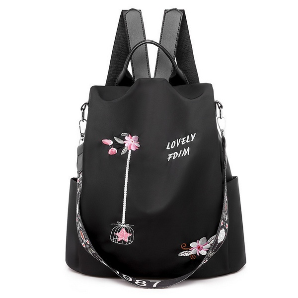 9115 TAS WANITA IMPORT RANSEL [1KG 3PC] PERFECT CORNER-Black