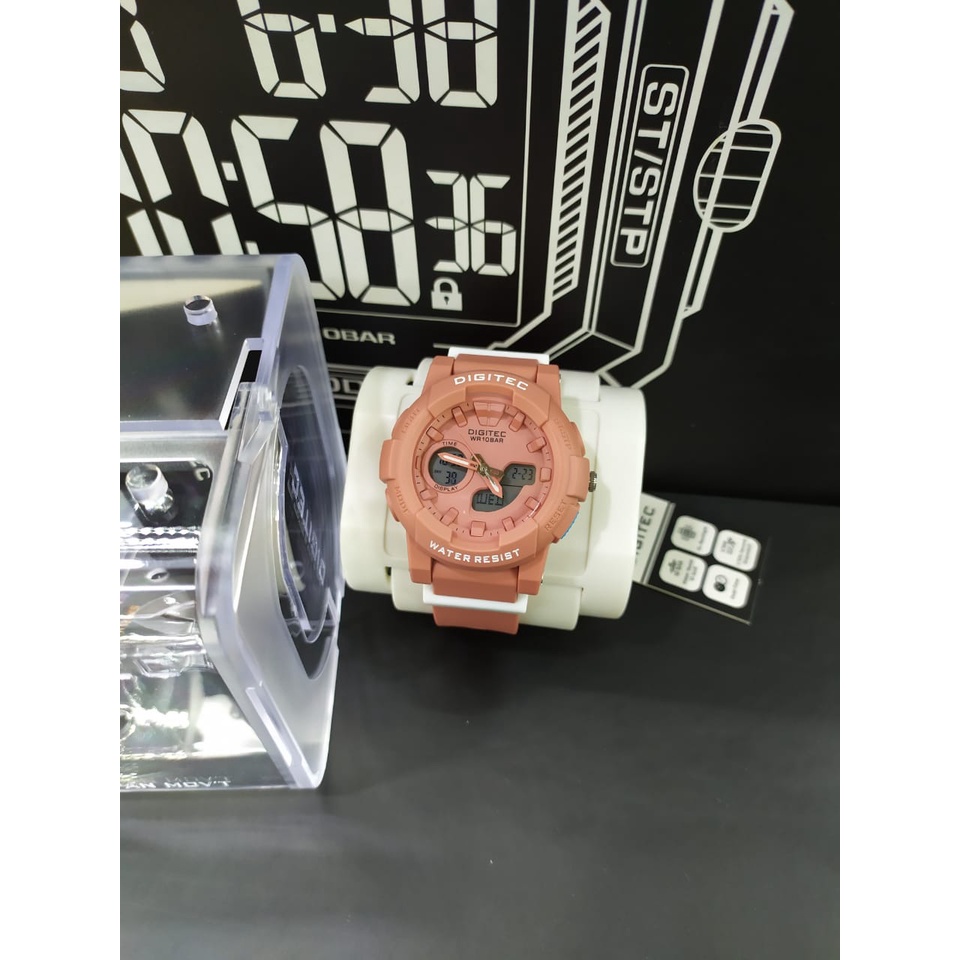 JAM TANGAN DIGITEC BDA 4083T  DUAL TIME ORIGINAL