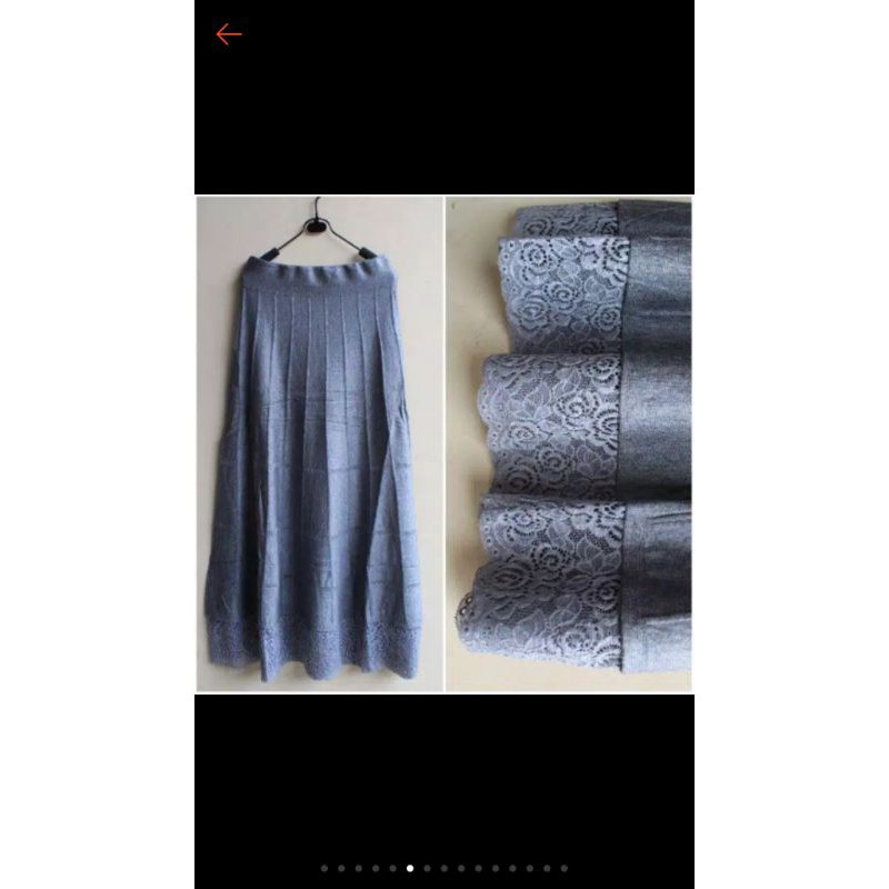 Rok rajut renda import