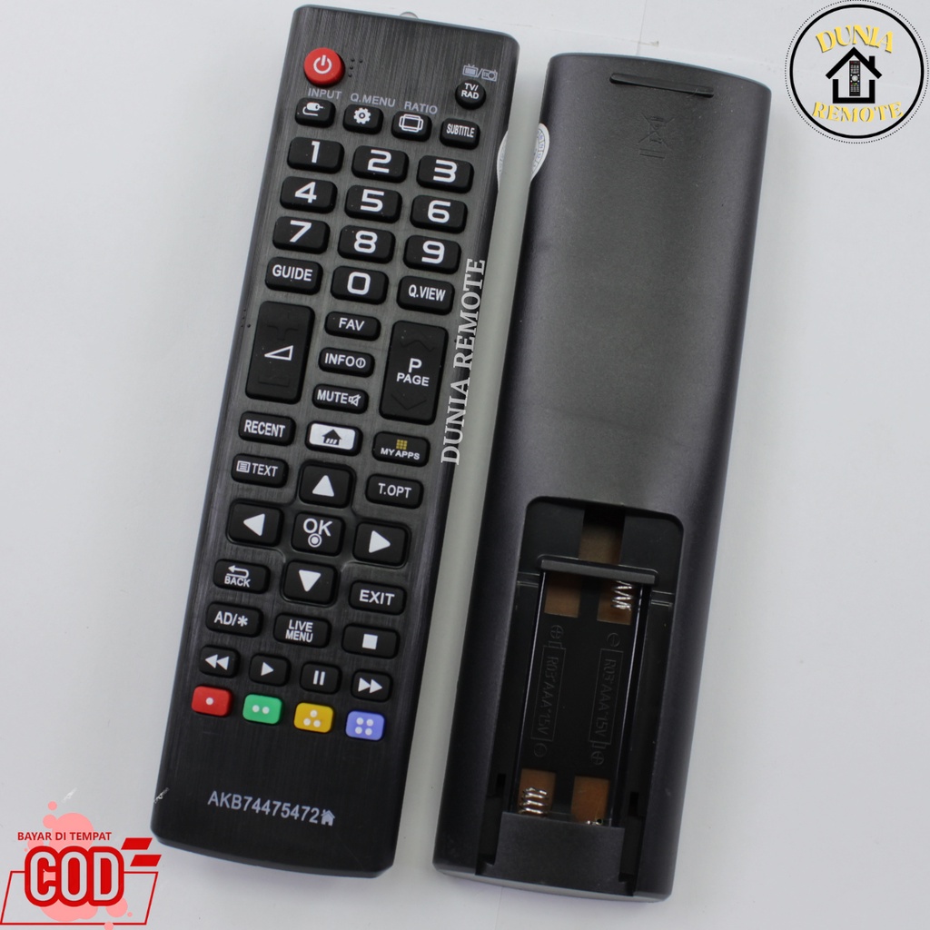 Remot / Remote TV LG LCD LED Type AKB74475472 tanpa setting