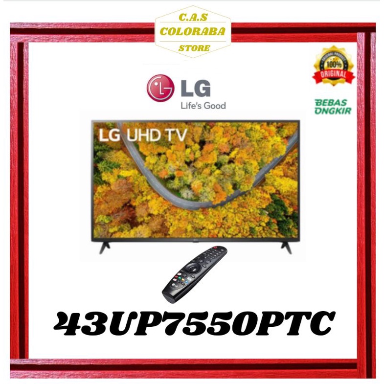 TV LG 43UP7550PTC SMART TV 43 INCH LED 4K UHD 43UP7550 43UP75 43UP UP7550 UP7550PTC