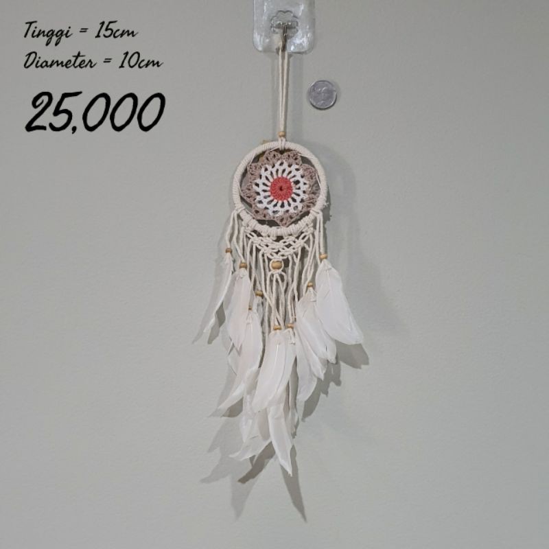 hiasan mobil wall decor hiasan dinding  dream catcher macrame