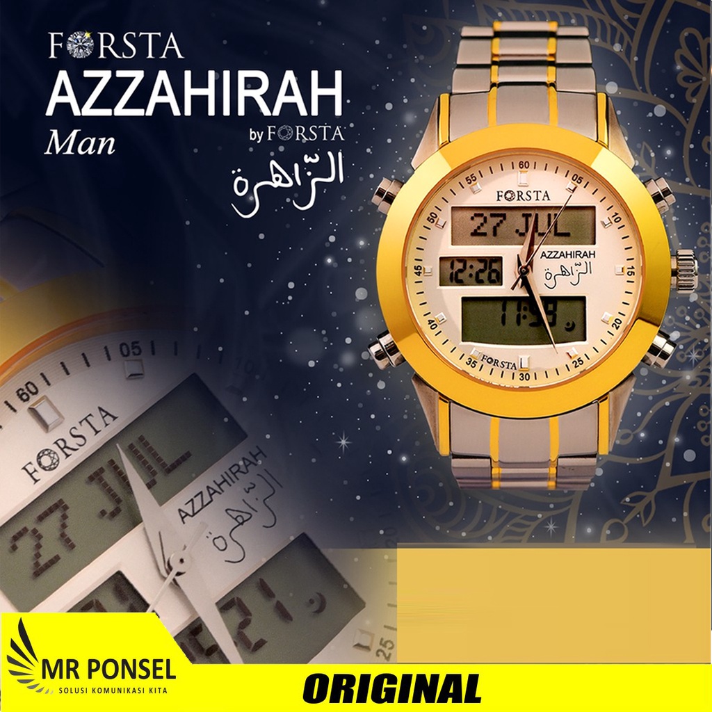 Jam Tangan Muslim Forsta Azzahirah Man All Gold - GOLD