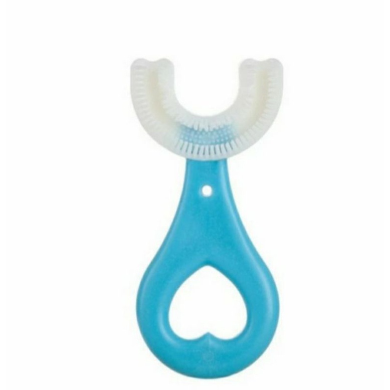 Free Cangkir Kumur - Sikat Gigi Anak Bentuk U - U Shaped Fitting Toothbrush For Children / Sikat gigi U 2-6 tahun 6-12 Tahun Pasta Gigi Foam / Odol untuk Sikat Gigi U