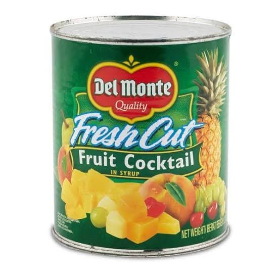 

DEL MONTE brand Fresh Fruit Coctail kemasan kaleng 825gr