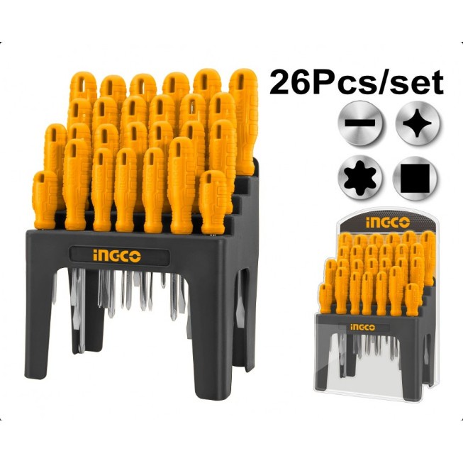 OBENG SCREWDRIVER SET 26PCS INGCO - HKSD2658