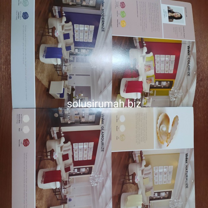 KATALOG CAT NIPPON PAINT VINILEX CAT TEMBOK 8HAL A4 KARTU WARNA COLOR