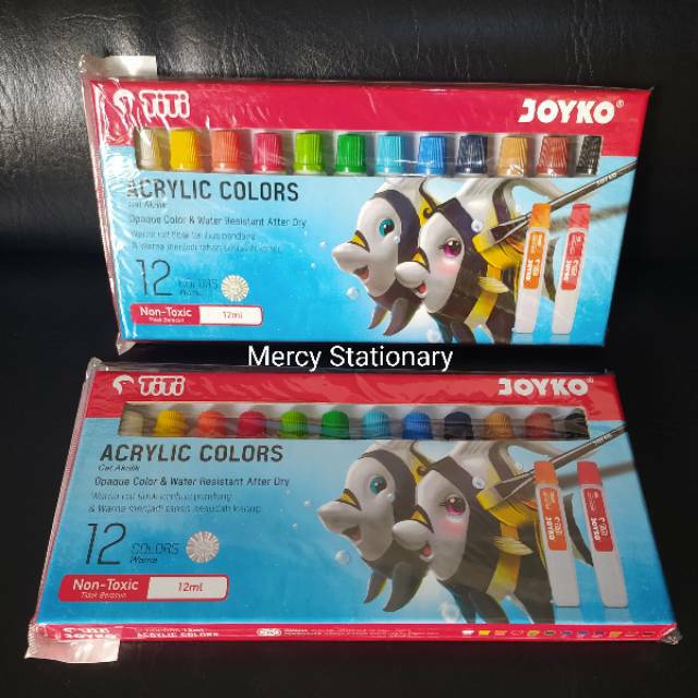 

Cat Akrilik Titi 12 Warna 12 ml / Acrylic Color