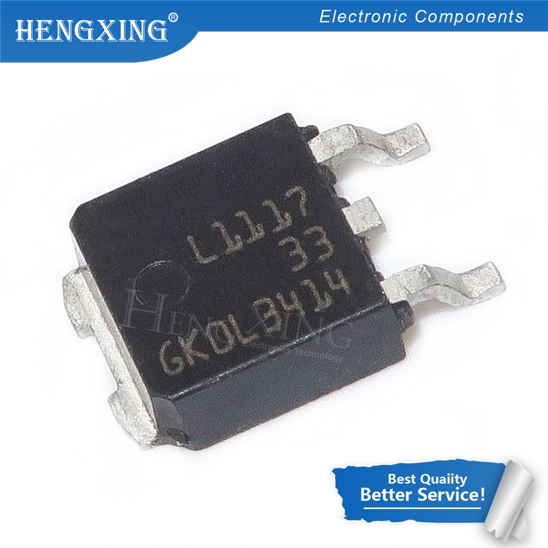 100pcs Ic LM1117-3.3 L1117-33 LM1117DT-ADJ LM1117DT LM1117 TO-252