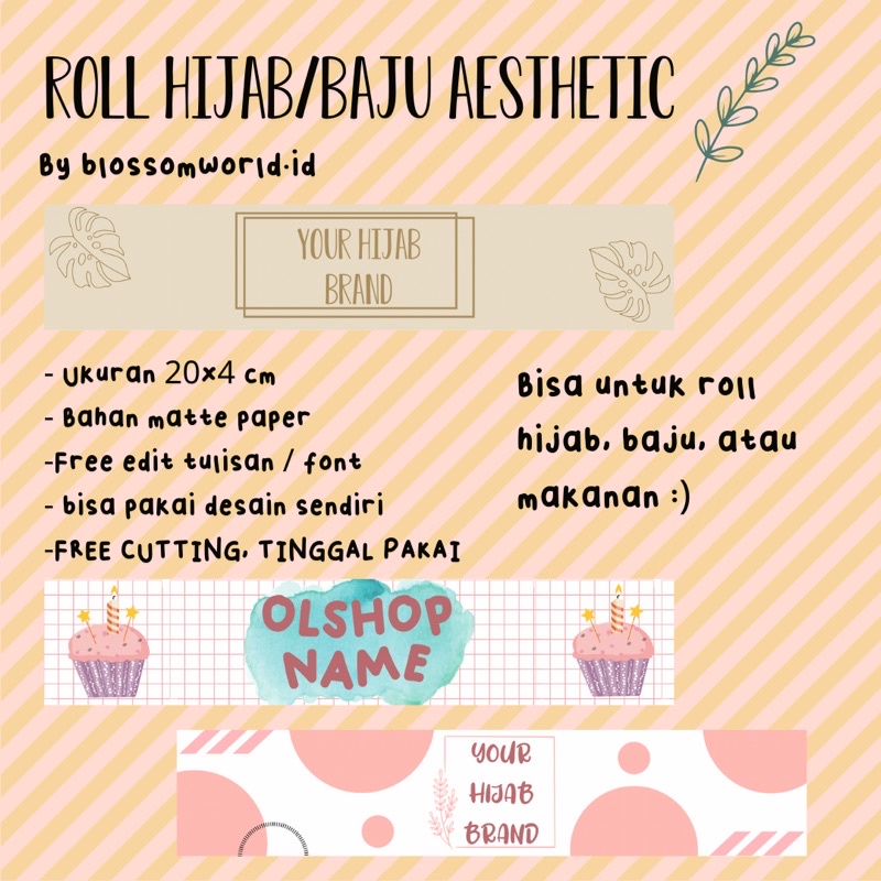 

Roll Hijab / Roller Hijab / Roll Baju Aesthetic / Roll Aesthetic / Roller Toples Murah Berkualitas