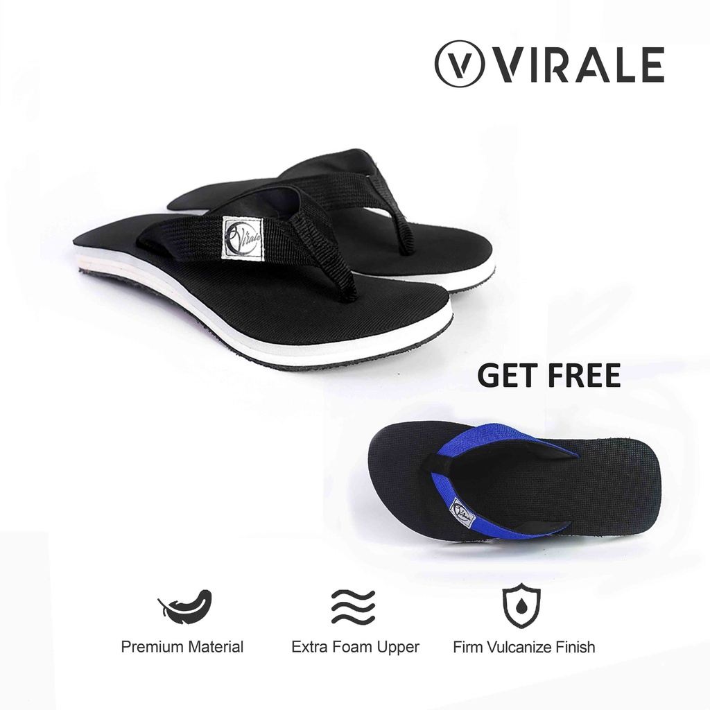 Sandal Jepit Pria Virale - Sandal Murah - Sandal Murah BELI 1 GRATIS 1 FT-VL CK