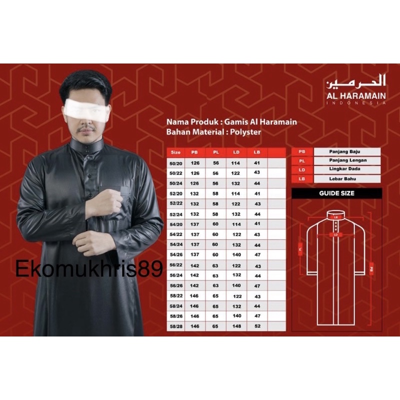 ORIGINAL (COD)JUBAH AL HARAMAIN/GAMIS PRIA JUBAH PRIA ALHARAMAIN HARAMAIN ORIGINAL IMPORT