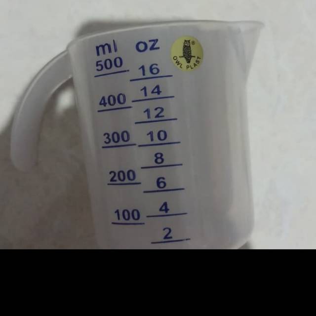 TAKARAN AIR GELAS UKUR TAKARAN AIR 500 ML