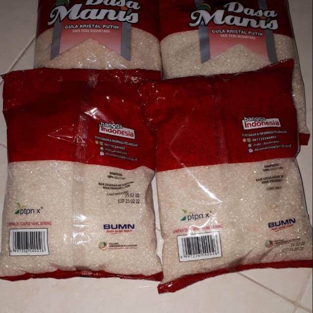 

Gula kristal putih BPOM 1kg
