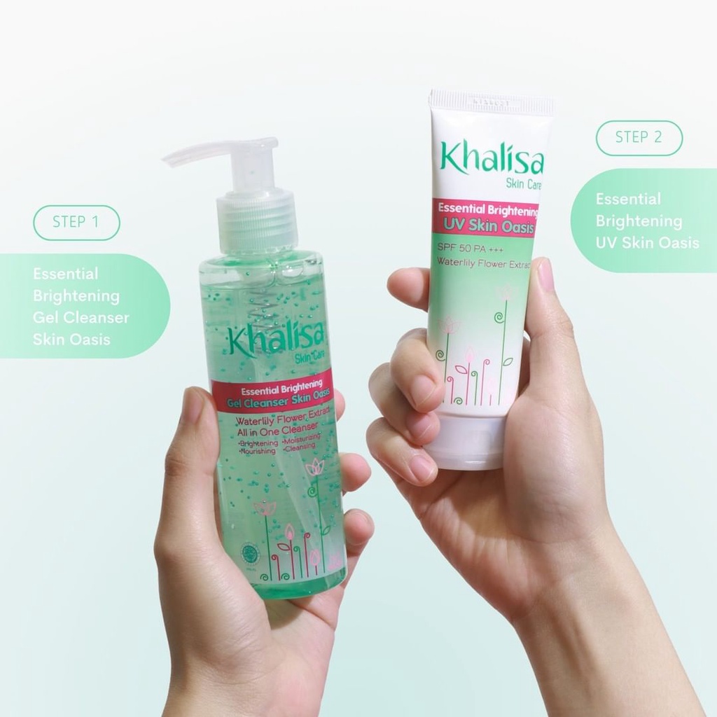 KHALISA UV SKIN OASIS SPF 50 PA+++ Pink Blush Color | Khalisa Sunscreen | Cleanser