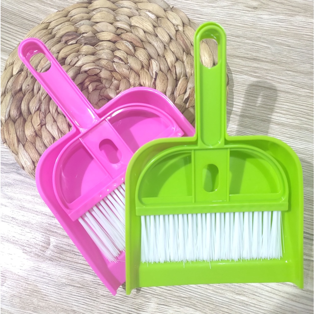 Sapu dan Pengki Mini Set Dustpan Dust Pan Serokan Mobil Meja