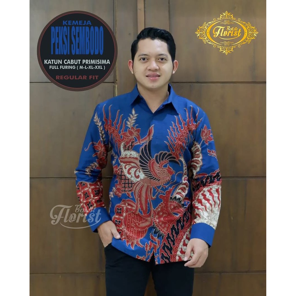 PEKSI SEMBODO kemeja batik pria lengan panjang terbaru ORIGINAL BY FLORIST