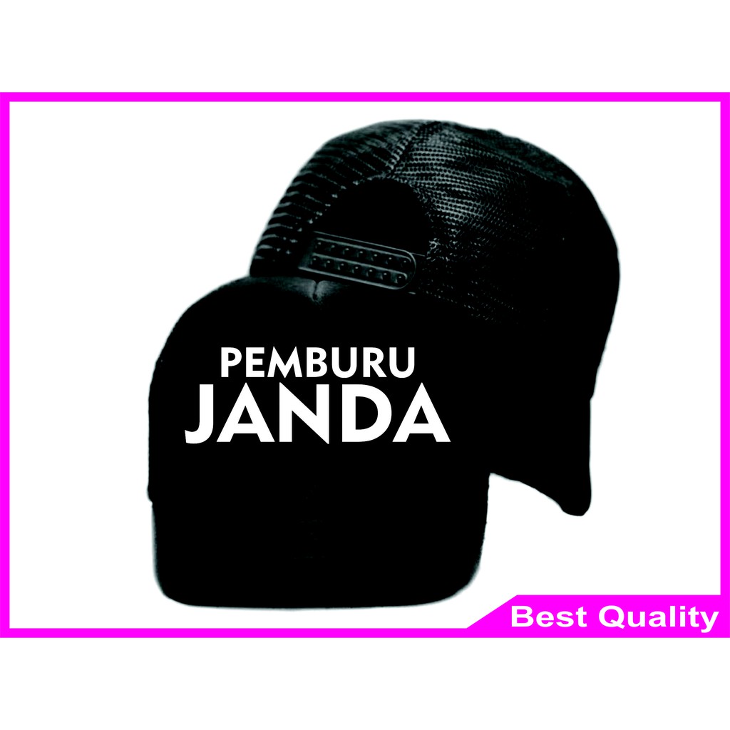 Topi Kata Kata Lucu Pemburu Janda Topi Truker Keren Shopee Indonesia