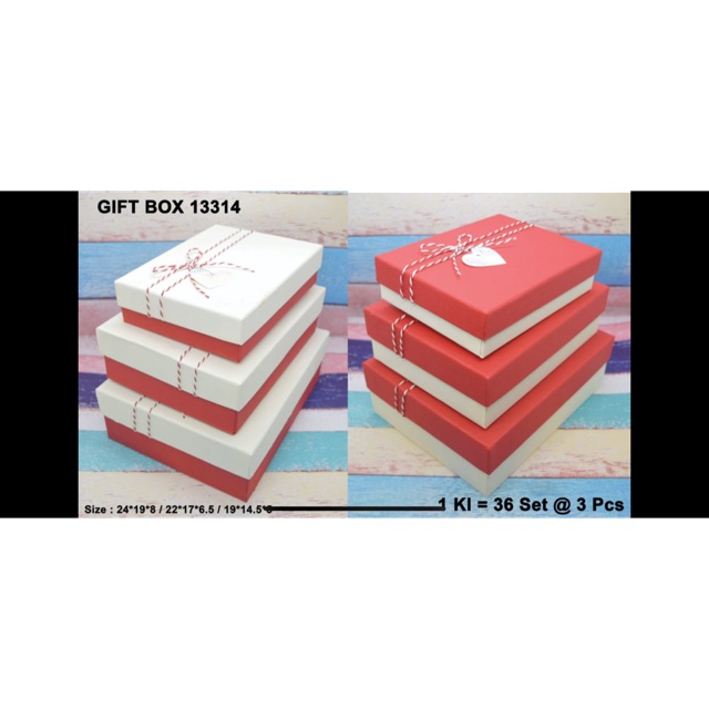 

Gift box kado set isi 3 kotak gepeng 13315 13314