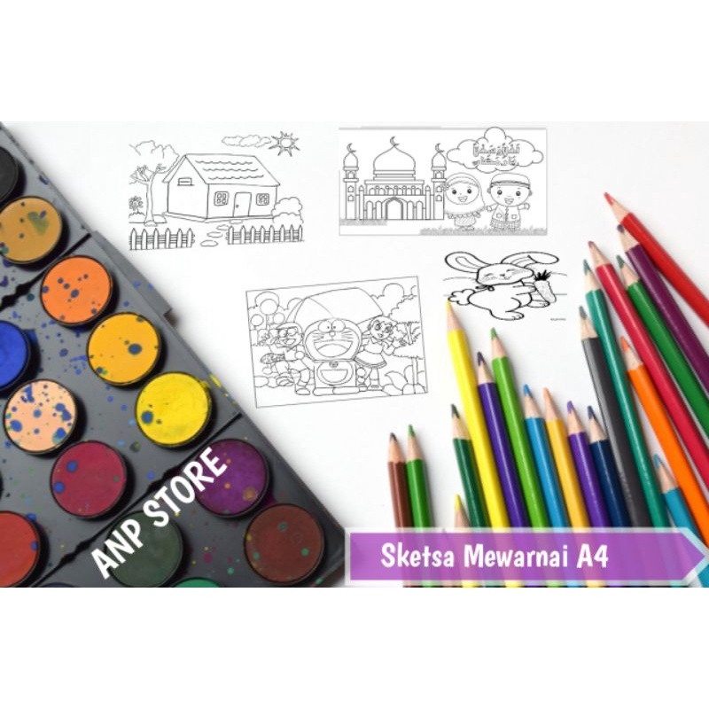 

Gambar sketsa Mewarnai A4