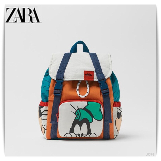 ZARA RANSEL KANVAS ZARA GOBER MICKEY TAS GENDONG TAS BACKPACK REMAJA CEWE IMPOR J8316