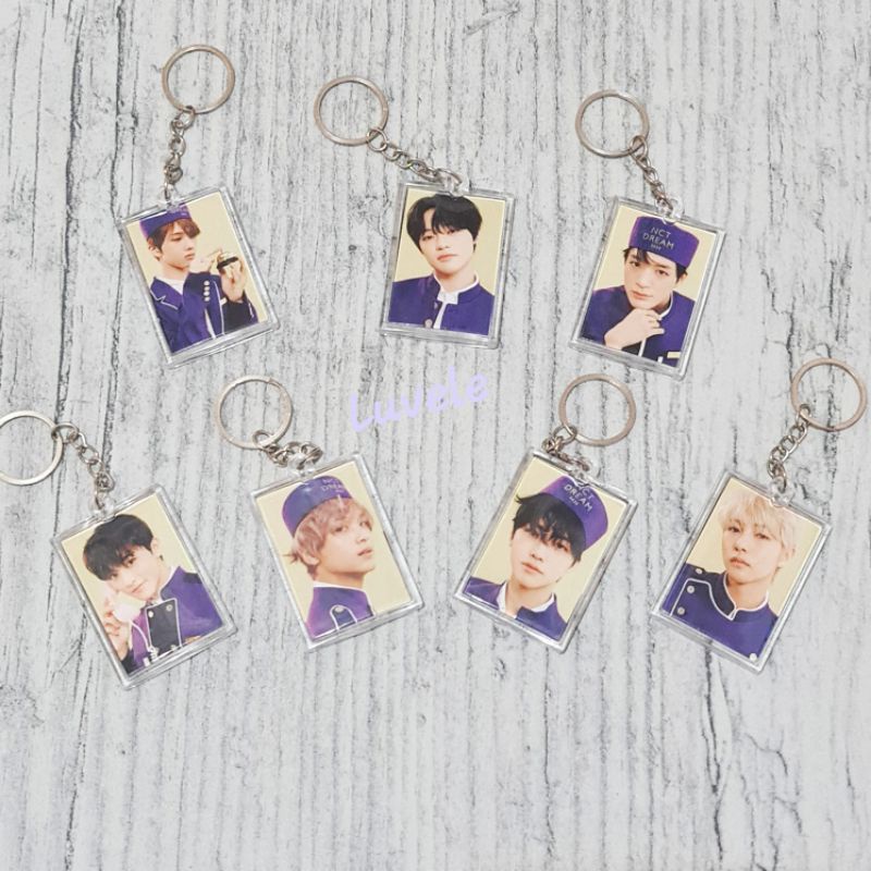 NCT Dream Season Greeting 2022 Acrylic Clear Keychain Gantungan Kunci Akrilik