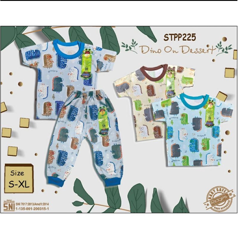 3pcs_RIDGES Setelan anak  CPR Cuties rabbit Dino on strip  rainbow cat's &amp; play your magical / SETELAN piyama BAYI RIDGES CPR   / Setelan anak harian/ PIYAMA RIDGES TERBARU/ SETELAN RIDGES CPR