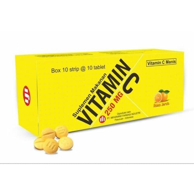 VITAMIN C IFI TABLET HISAP 250MG BOX 100 TABLET