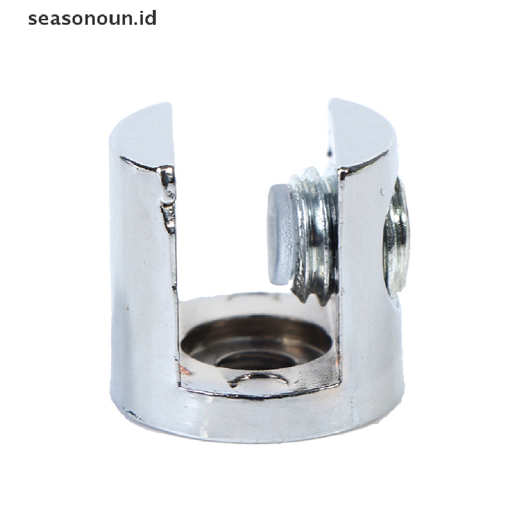 【seasonoun】 4pcs Glass Clamp Glass Plated Brackets Zinc Alloy Clamps For 8-10mm/ 10-12mm .