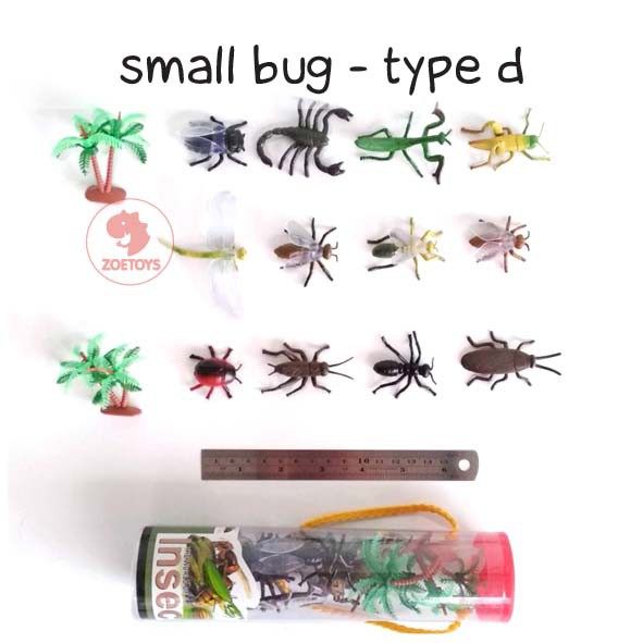 Zoetoys Small Bug A D | Aneka Mainan Hewan Kecil Binatang Figurine Animals | Mainan Edukasi Anak