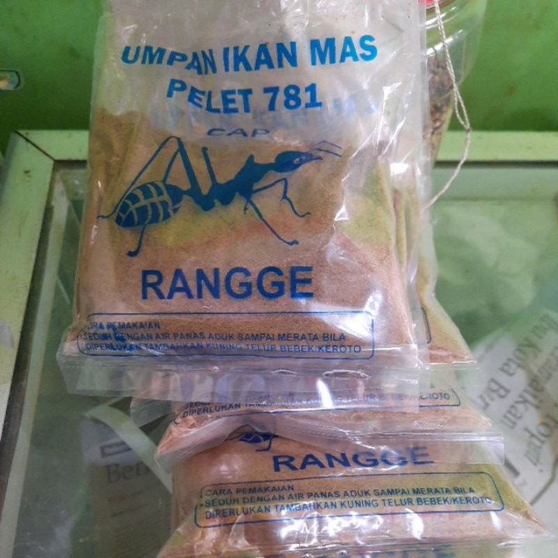 Umpan ikan mas pelet 781 cap rangge