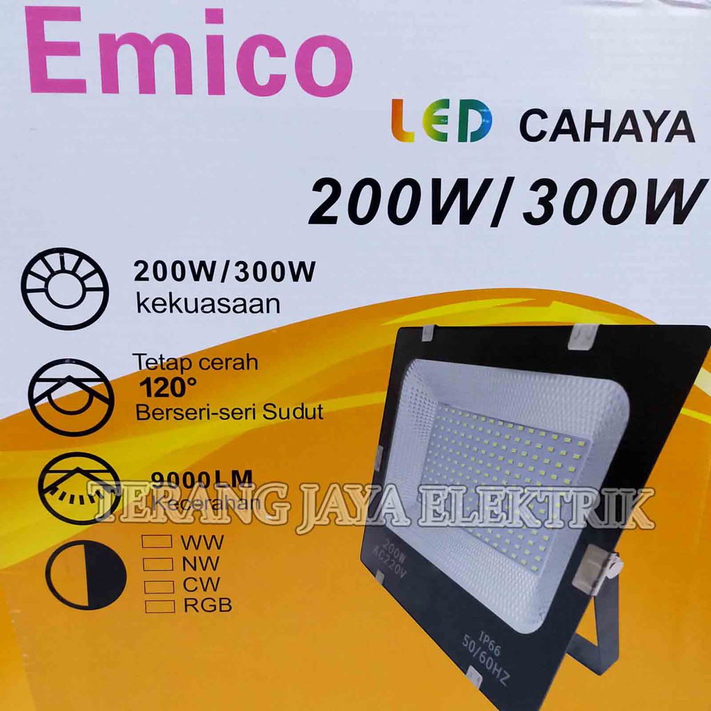 Lampu Sorot Lampu Tembak Flood Light LED 200Watt 200W 